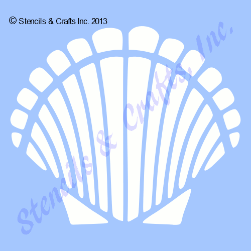 8 1/2" SHELL STENCIL SEASHELLS TEMPLATE MARINE OCEAN BEACH NAUTICAL PAINT NEW - Picture 1 of 1