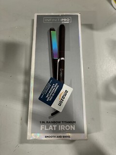 INFINITI PRO 1 inch Rainbow Titanium Flat Iron ION Generator