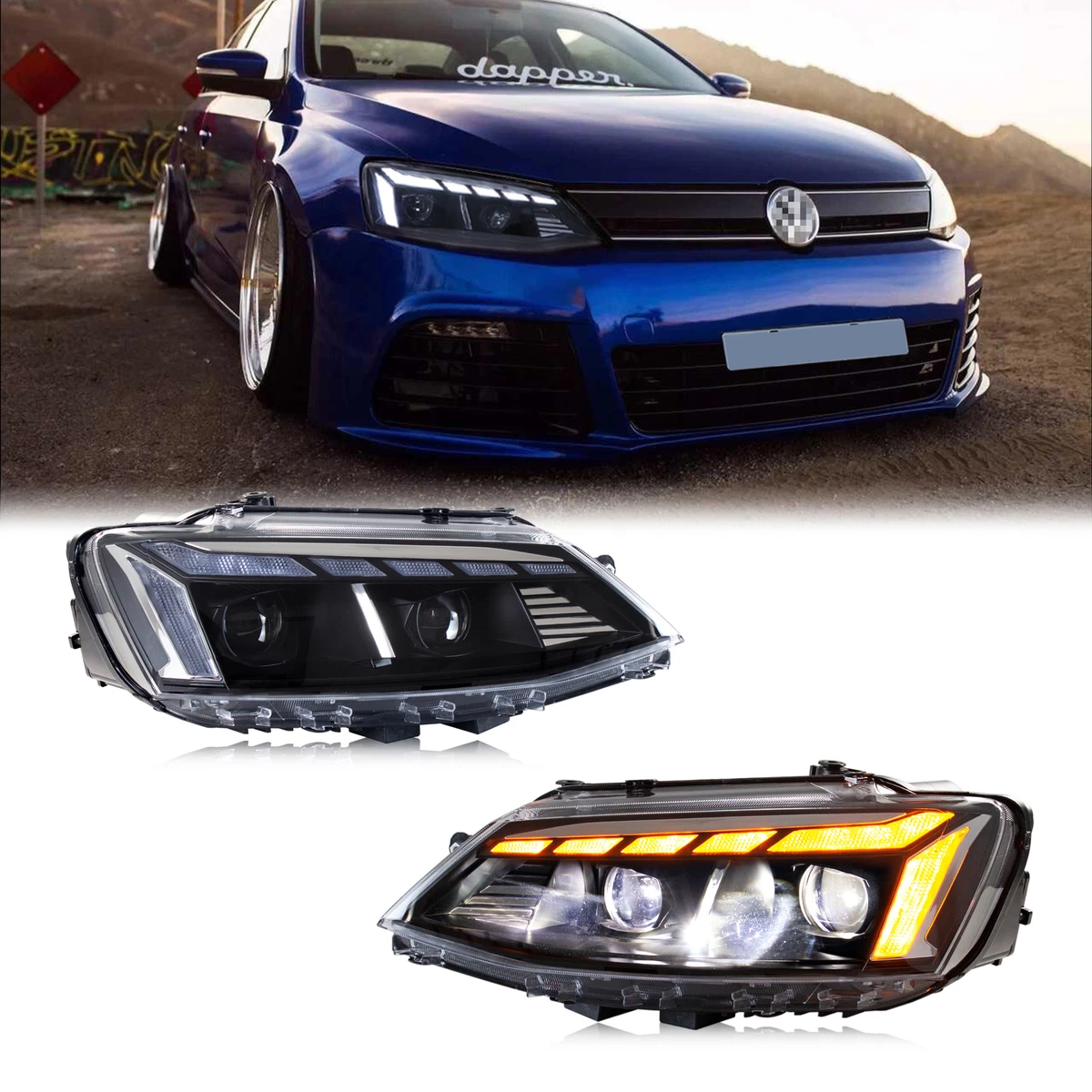 2012 vw jetta headlights online