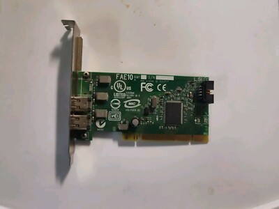 Dell 0H924H Dual Port IEEE-1394 PCI Firewire Card LS2-FAE10 E252809  L-U