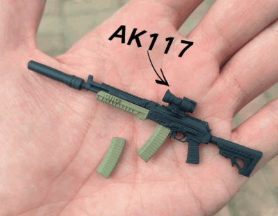 1/12 scale Soldier accessories new AK117 gun for 6