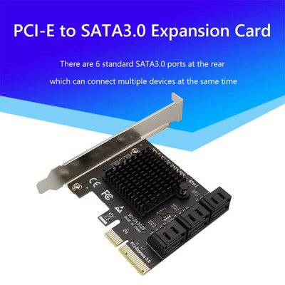 PCIE Zu 2/4/6 Ports SATA 3 III 3,0 6 Gbps SSD Adapter Pci-E PCI Express X1 Contr