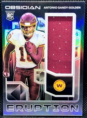 2020 Obsidian Antonio Gandy-Golden Eruption Rookie Patch #063/100 Washington RC