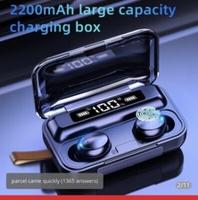HD Display Hi-Fi Stereo Music Earbuds Bluetooth 5.0wireless Headphones with Led