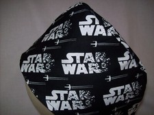 Men/Women Surgical Scrub Cap Lined SW Black White Very Cool 100 Cotton