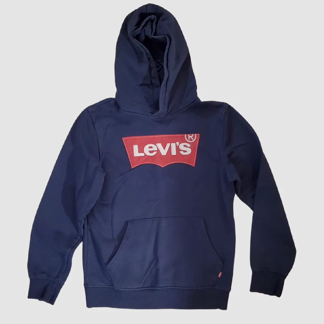Kids Navy Levi Batwing Hoodie 10/12 | eBay