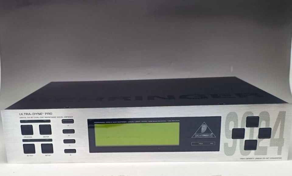 Behringer UltraDyne DSP9024 24-bit 6-band comp Audio Processor Walking Tested - Image 2 of 4