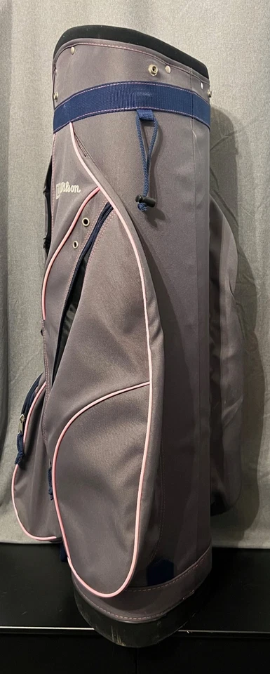 "Bolsa de golf Wilson Hope cáncer de mama púrpura rosa divisor de 5 vías 5 bolsillos 34"" llevar" Foto 3 de 4