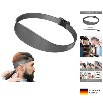 Haarschneideschablone Silikon 24,8 Zoll Verstellbar DIY Haarschnitt für Zuhause