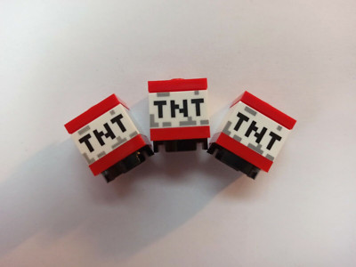Lego Minecraft TNT - 3x TNT Block - Neu - Aus 21116, 21113, 21159, usw.