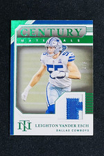 2020 National Treasures LEIGHTON VANDER ESCH Century Materials Emerald /5 Patch