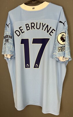 MENS FC MANCHESTER CITY 2020/2021 KEVIN DE BRUYNE SOCCER FOOTBALL