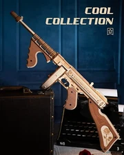 ROKR Thompson Submachinegun Model 3D Wooden Puzzle Mechanical Kit Teen Xmas Gift