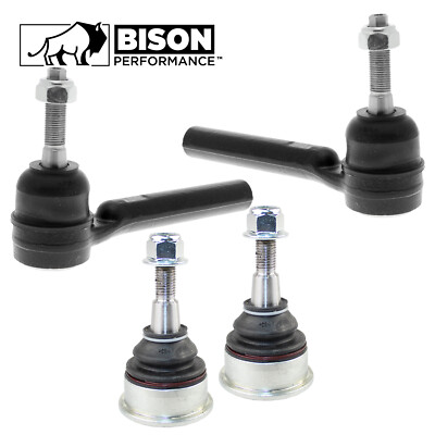 Bison Performance 4pc Front Outer Tierod Lower Ball Joint Kit For Dodge Chrysler