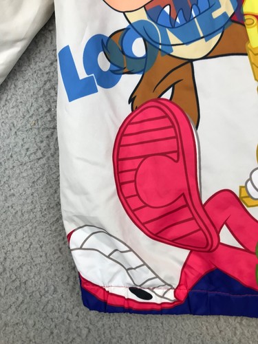 Members Only Looney Tunes Jacket Youth 8 Red Full Zip Hooded Pockets Cartoons - Picture 19 of 22