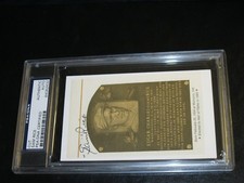 Sam Rice Autographed HOF Cut PSA Certified Encapsulated 