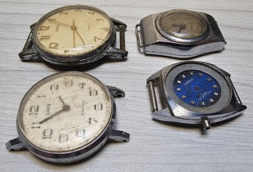 Raro reloj soviético Zvezda Chayka Zarya 1950-60s URSS 4 piezas reloj de puls... - Imagen 3 de 24
