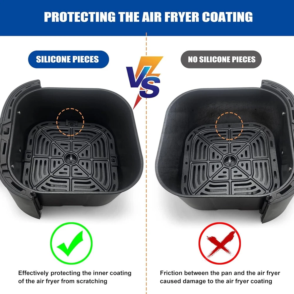 Air Fryer Rubber Bumpers, 4 Packs Replacement Parts for Black Air Fryer Rubber Bumpers, 4 Packs Replacement Parts for Black