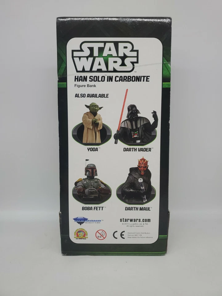Diamond Select Toys Star Wars: Han Solo en banco de monedas de vinilo de carbonita Foto 2 de 3