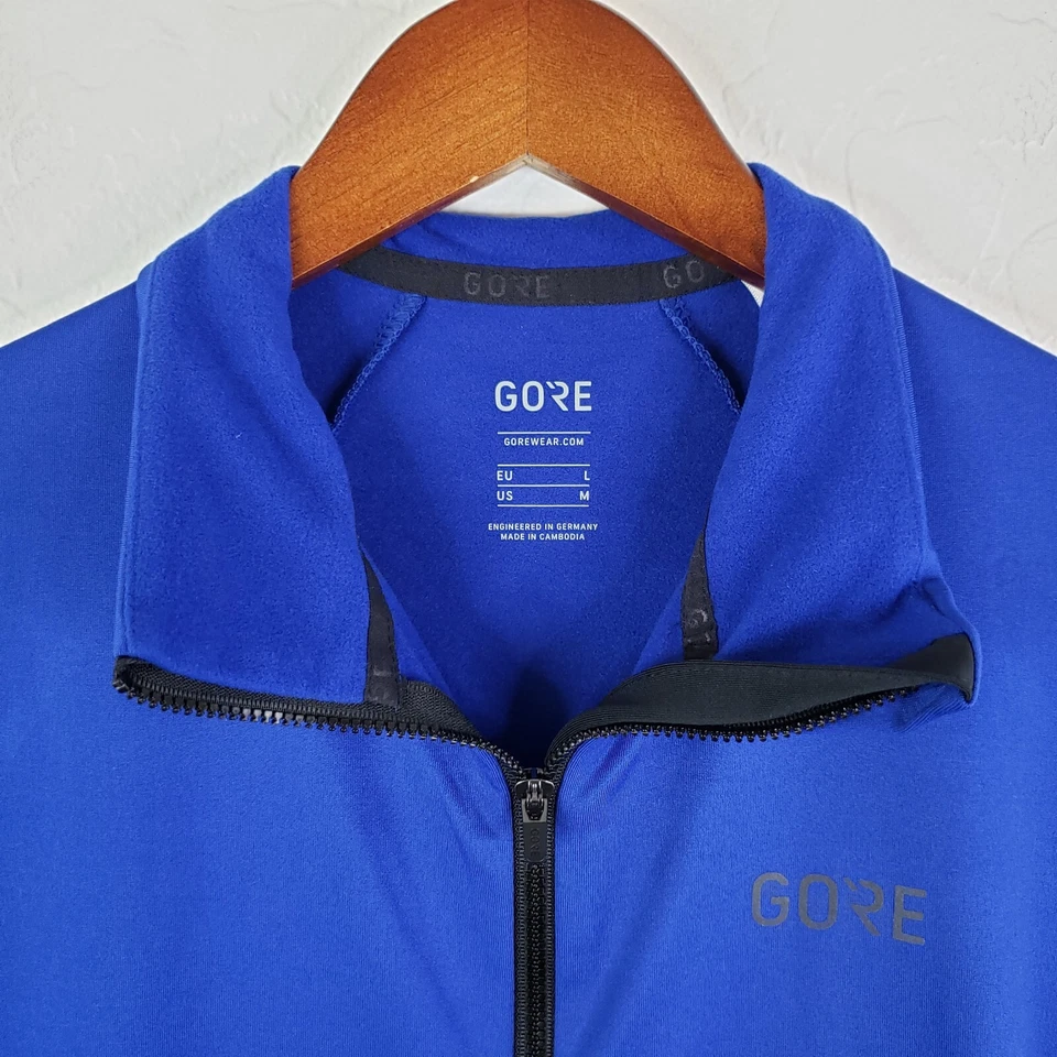 Gore Wear Jacket Women's Medium Blue Long Sleeve Full Zip Cycling Jacket - Image 4 of 4