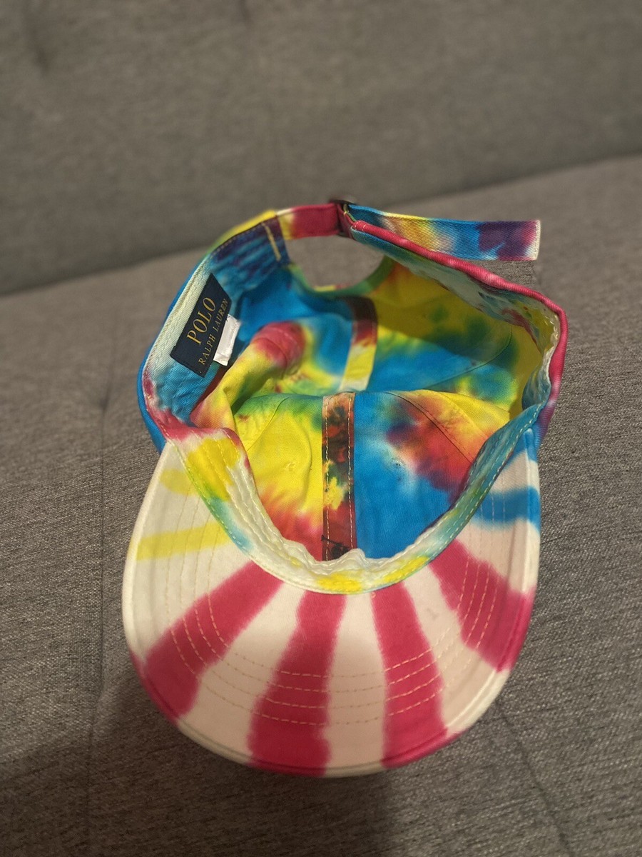 polo ralph lauren tie dye strap hat View 3