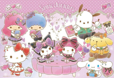 Jigsaw Puzzle Sanrio Characters Dream 300 Pieces Japan BEVERLY 300