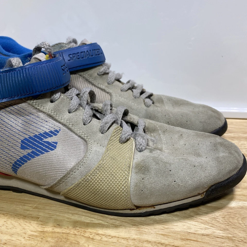 VTG Specialized Cycling Shoes 80s Hightop Strap Clipless Cleatless Leather Sz 13 - Image 3 of 4