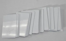 UltraCard Durable PVC Blank ID Cards 25 Count Pack 10 Mil CR-80 White Mylar