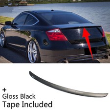 Fit For 2008-2012 Honda Accord Coupe Rear Tailgate Trunk Lip Spoiler Wing Black