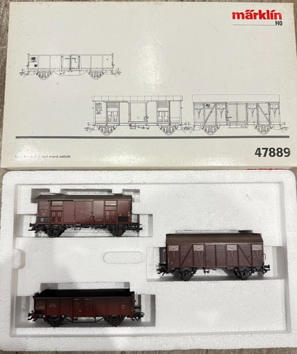 Märklin H0 - 84785 - Ensemble De Wagons De Marchandises Pour Trains Miniatures 1 Coffret Trois Pieces Avec Wagons Frigorifiques Feldschlosschen Sbb