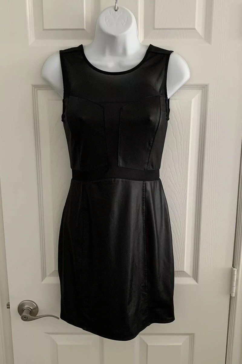 Bebe Black Sleeveless Sexy Bodycon Sheer Mesh Stretch Dress Size Small |  eBay