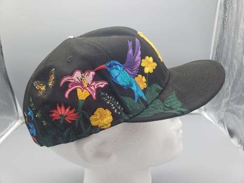 New Era Hat Men's 8 Fitted Blooming Bird Floral Pittsburgh Pirates Black Cap - Picture 4 of 14