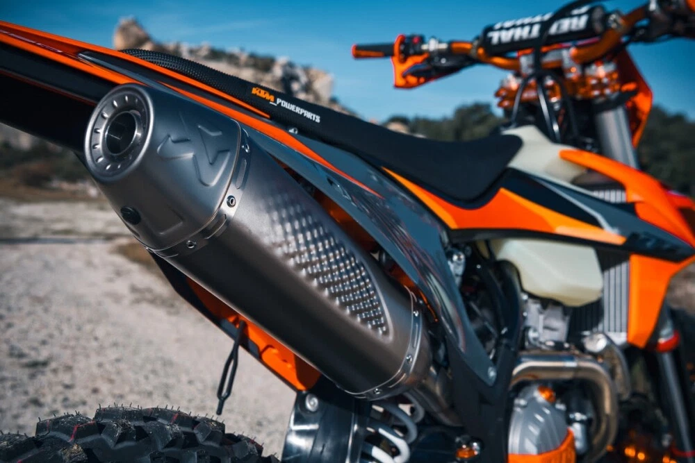 New KTM Akrapovic Slip-On Titanium Silencer 350 500 2020 2021 