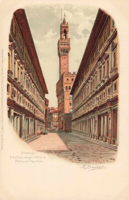 Postcard Florence, Italy: The Palazzo Vecchio circa 1905