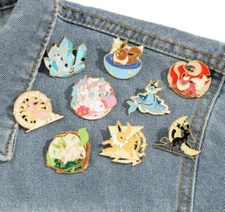 lot 9pcs cartoon anime cute mix boy girl lovely children Badge Button Pin gift