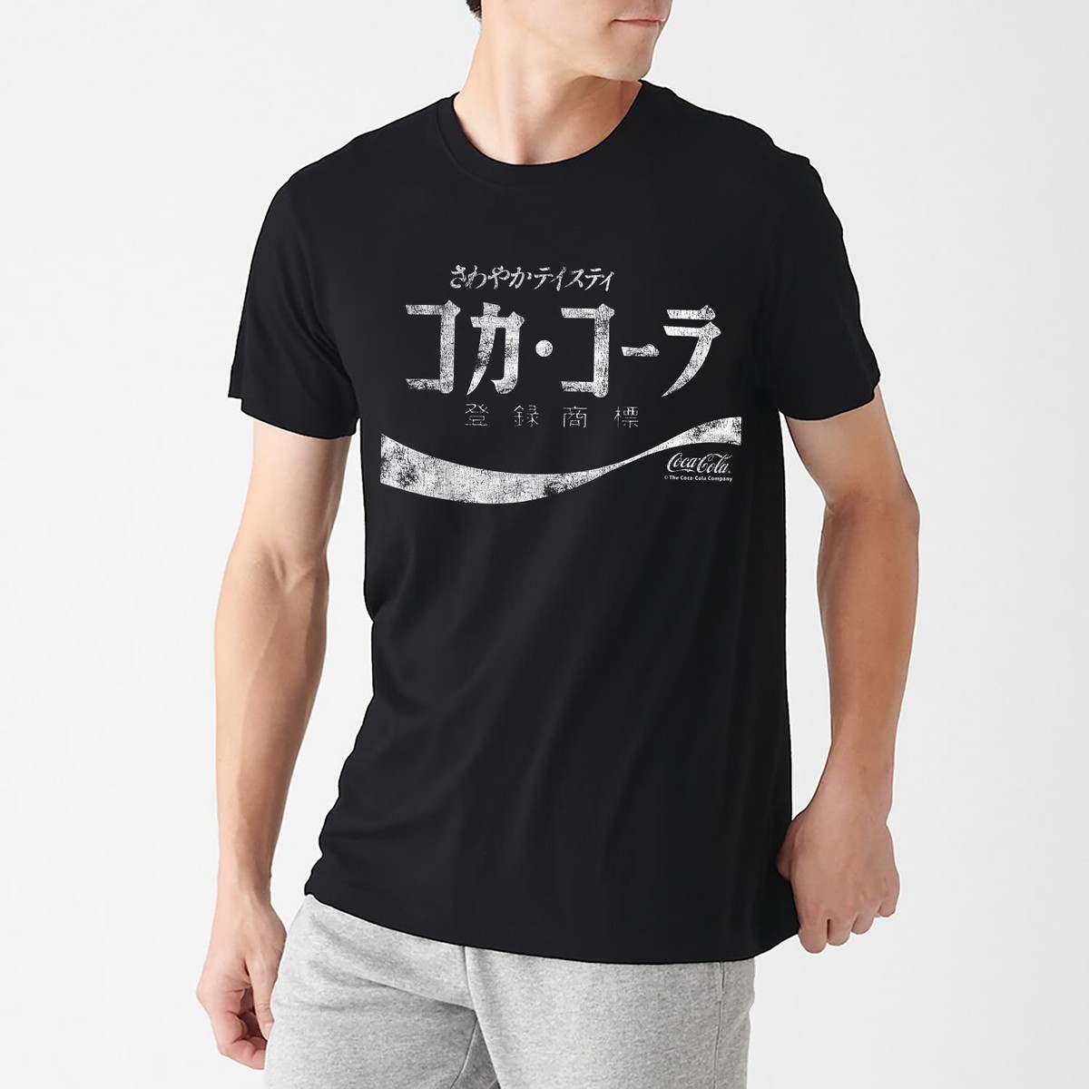 Coca-Cola Japanese Coke Logo Vintage T Shirt Men Fashion