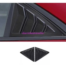 For Cadillac CT4 2020-2025 Side Window Louver Shutter Cover Trim ABS Gloss Black