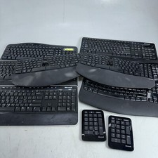 Mixed Lot of Microsoft Wireless Keyboards NO DONGLE - UNTESTED Various Models