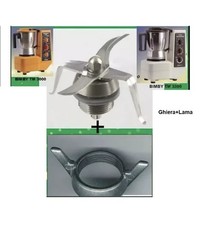 GRUPPO COLTELLI LAME BIMBY TM3300 ADATTABILE DI QUALITA' BIMBY + GHIERA IN ZINCO