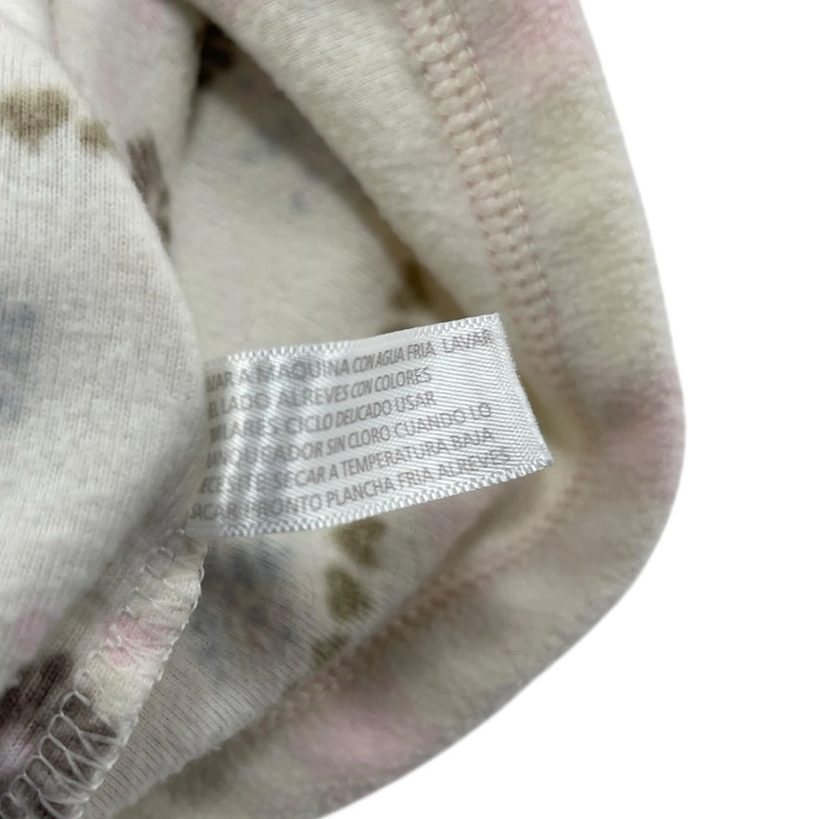 VETEMENTS Giacca Koala bambino 3 6 mesi beige polsini pelliccia Fuax stampa fiocco di neve felpa con cappuccio