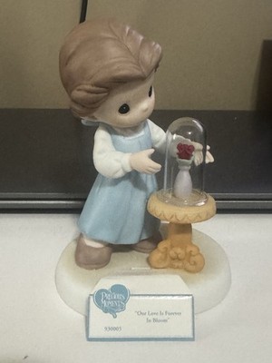 Precious Moments Disney  Our Love Is Forever In Bloom  Belle W/Name Tag