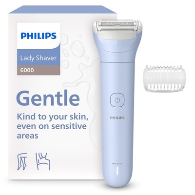 Electric Shaver Cordless Wet Dry 3 Blade Series 6000 BRL127/00 Philips Lady Legs
