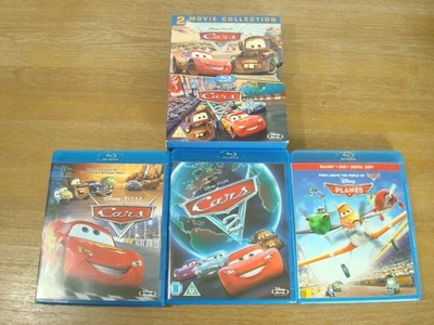 Disney Pixar Cars 1 & 2 Movie Collection Blu Ray AND Planes Blu Ray - Bild 1 von 4