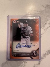 2022 Bowman - Paper Prospect Autographs Enoy Jimenez Orange /25