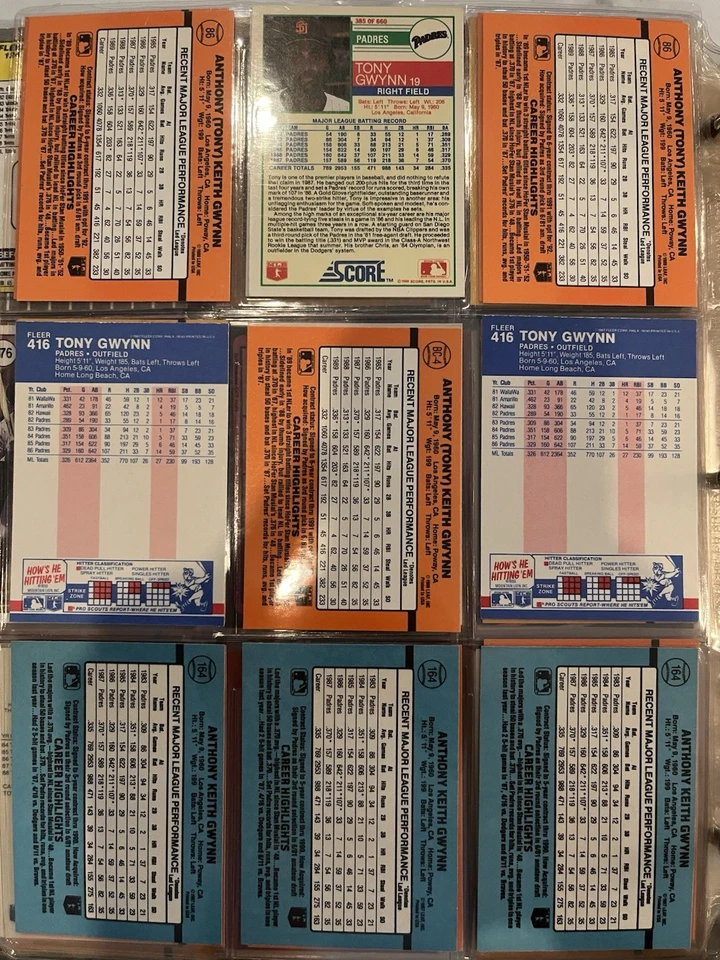 Tony Gwynn 27 Card Collection! - Image 2 of 4