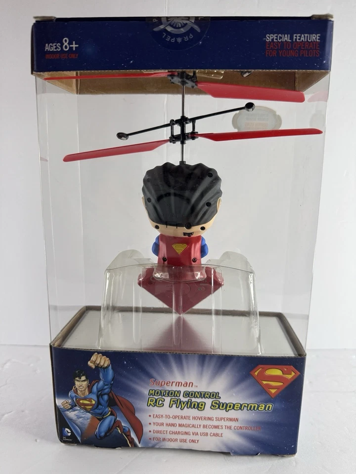 DC Comics Superman Motion Control RC Flying Toy Indoor Easy To Operate Ages 8+ - Image 2 of 2