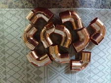 10 Nibco Copper 1"  Pipe Sweat Fittings 90 Degree Elbow Plumbing