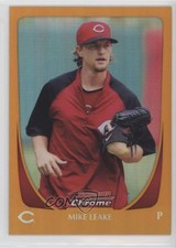 2011 Bowman Chrome Orange Refractor 9/25 Mike Leake #114 1p7