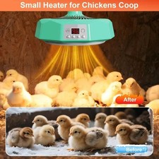 Chicken Coop Heater with Contro Thermostat  Light Adjustable Heat Lamp Warmer
