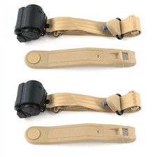 Ford Mustang 1974 - 1978 Standard 3pt Tan Retract Bucket Seat Belt Kit-2 Belts